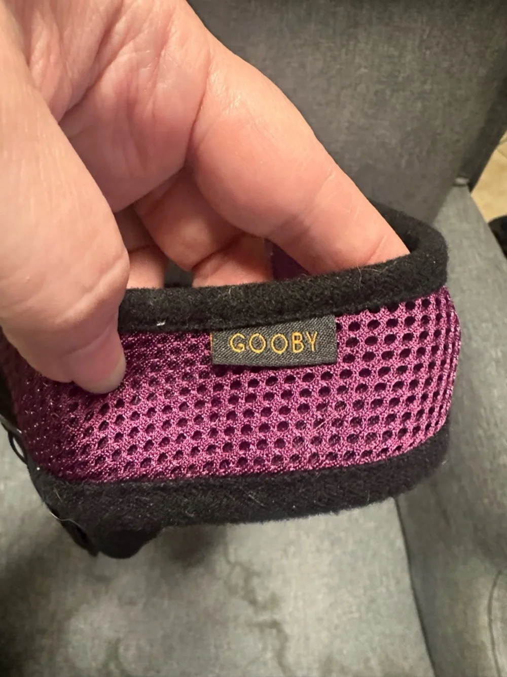 Gooby Purple Soft Mesh Dog Harness